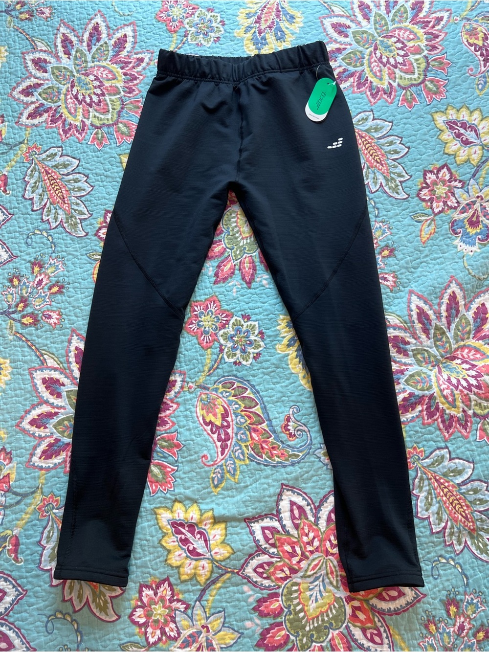 BCG Mens Cold Weather Performance Fit Black Long Tight Size Large NWT